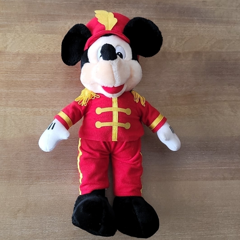 Disney Mickey Mouse Marching Band Plush 16" Red Uniform Stuffed Doll - Picture 5 of 8